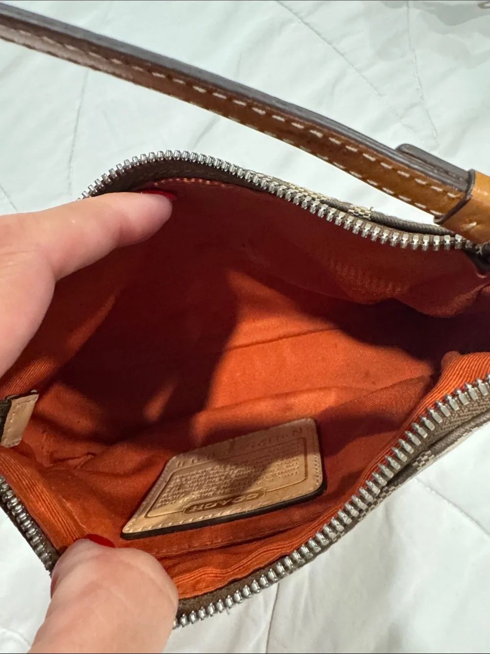 Coach Tan Signature Canvas Shoulder Bag - Picture 6 of 6